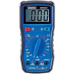 Draper Multimetro digitale | Tester di tensione | Misuratore di corrente schermo LCD | Strumento di prova multiuso | 41817
