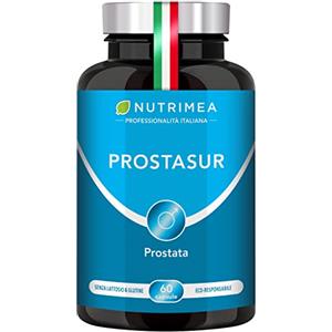Laboratoires Nutrimea Prostasur | Integratore con Serenoa Repens 380 mg (Saw Palmetto), Urtica Diocia, Pygeum Africanum e Zinco | Salute della Prostata e delle Vie Urinarie | 60 Capsule | 1 Mese di Trattamento