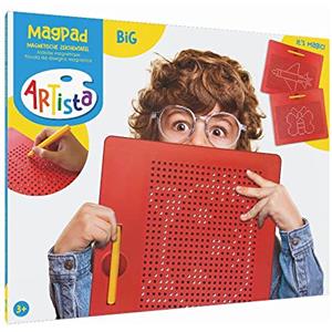 Artista 9315714-Lavagna da Disegno Magnetica, per Bambini dai 3 Anni Colore: Rosso, Large, 9315714