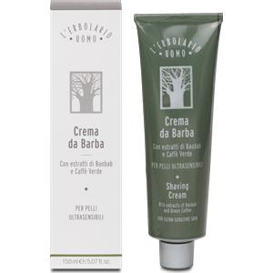 L'Erbolario Crema da Barba Uomo 150 ml - Idratante e Protettiva per Pelli Ultrasensibili con Estratti di Baobab e Caffè Verde