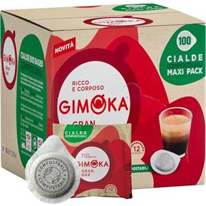 Gimoka - Compatibile Per Easy Serving Espresso - Cialde Ese 44-50 Cialde - Gusto GRAN BAR INTENSO - Intensità 12 - In Carta Compostabile