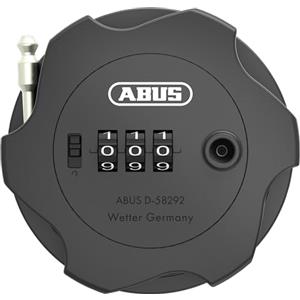 ABUS Combiflex Adventure - lucchetto per il fissaggio di sci, passeggini, e-scooter e monopattini - cavo in acciaio da 75 cm - con codice a combinazione - nero