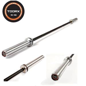 Toorx Bilanciere Olimpionico Cross Challenge Women 201 cm, Carico Max 250 kg, Acciaio Brunito con Manicotti Cromati