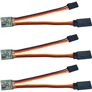 Nuofany 3 pezzi Universal RC Servo Signal Reverser Rotation Inverter 5.0-6.0v Sterzo Inverter Reverser per JR Futaba Aeroplano Sterzo Trasmissione RC Aereo Auto Barca e Tutti i Servi