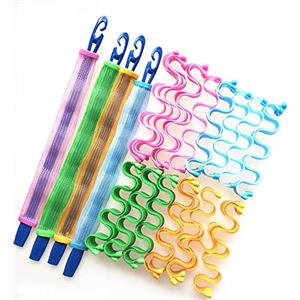 CENPEK Kit per lo styling dei bigodini a spirale, 36 pezzi, include bigodini senza calore e ganci per acconciature per capelli lunghi