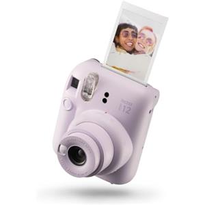 instax Fujifilm instax mini 12 Lilac Purple - Macchina Fotografica Istantanea, Specchietto Selfie e Modalità Close Up, Esposizione Automatica, Design Pop, Dimensioni Stampa 86 mm x 54 mm