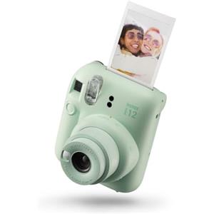 instax Fujifilm instax mini 12 Mint Green - Macchina Fotografica Istantanea, Specchietto Selfie e Modalità Close Up, Esposizione Automatica, Design Pop, Dimensioni Stampa 86 mm x 54 mm