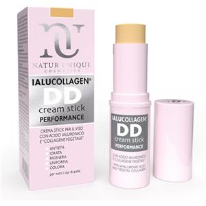 Natur Unique Ialucollagen Cream Stick Dark 10ml - Primer Viso Antietà con Acido Ialuronico e Collagene
