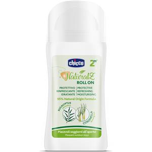 Chicco Roll On NaturalZ Antizanzare Protettivo e Rinfrescante 60 ml - Tripla Azione: Protegge, Rinfresca, Idrata