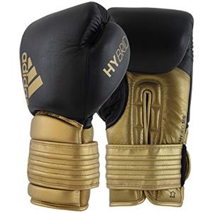 adidas GUANTONI ADIDAS HYBRID 300 IN PELLE 14 oz NERO - ORO