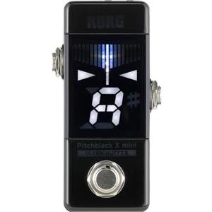 KORG - PB-X-MINI TUNER Accordatore Cromatico a Pedale, Passaggio TRUE BYPASS e ULTRA BUFFER, LED Meter Luminosità Regolabile, 4 Modalità di Visualizzazione, Just-Right Tuning Integrato, Colore Nero