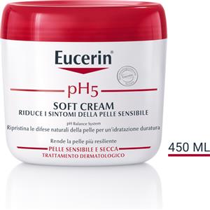 Eucerin pH5 Soft Cream 450ml - Crema Idratante per Pelle Sensibile con 5% Dexpantenolo