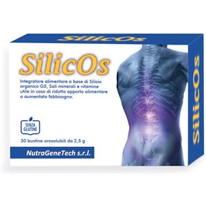 Nutragenetech Silicos - Integratore Alimentare per Ossa e Articolazioni con Silicio Organico G5, 30 Bustine