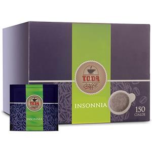 To.da Caffè Cialde Insonnia ESE 44mm - 150 Unità, Gusto Intenso e Crema Persistente