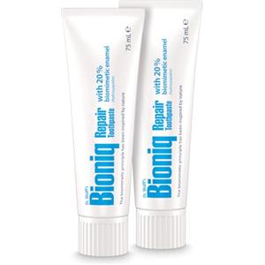 Bioniq Dr. Wolff's Bioniq Repair Dentifricio 2x75ml | Senza fluoro con idrossiapatite biomimetica | Per denti densibili | Aiuta a riparare lo smalto superficiale