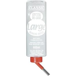 Classic ARQUIVET Abbeveratoio Classic per roditori - Distributore d'acqua per piccoli animali - Abbeveratoio antigoccia per pappagalli, conigli, criceti, porcellini d'India - 600 ml - 25 cm