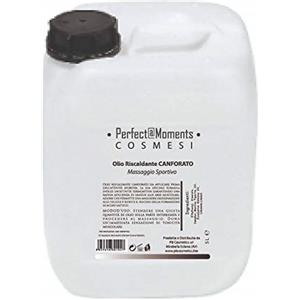 Perfect Moments Olio Riscaldante canforato - Massaggio Sportivo 5000 ml 5 litri
