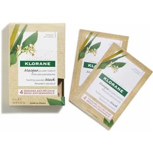 Klorane Shampoo Maschera 2 in 1 in Polvere alla Galanga - 8 Bustine da 3 g per Eliminare la Forfora Persistente