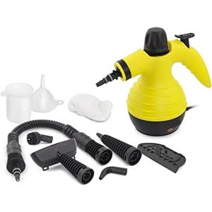 FLM SYSTEM Pulitore Pulitore a Vapore con accessori Igienizza Uccide Ed Elimina Il 99,99%* Di Virus Germi E Batteri DISINFETTA VAPORE 1500W Sanificatore Multiusi Accessori Rimuovere Le Macchi Da