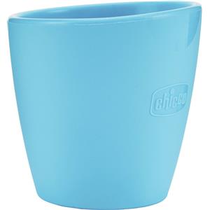 CHICCO (ARTSANA SpA) Easy Tazza in Silicone Azzurro 6M+ Chicco