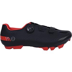 SUNDRIED Scarpe da Ciclismo MTB Professionali Scarpe da Ciclismo Unisex per Mountain Bike da Uomo e da Donna (40, Rosso)