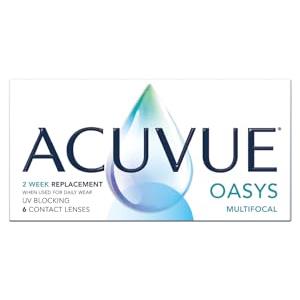 ACUVUE OASYS MULTIFOCAL - Lenti a contatto quindicinali per la presbiopia - Protezione UV;-2.00 diottrie; BC 8.4; DIA 14.30; ADD High; 6 lenti