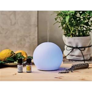 laboratorio Nasoterapia Sphera Lampada Diffusore in Vetro ad Ultrasuoni per Oli Essenziali