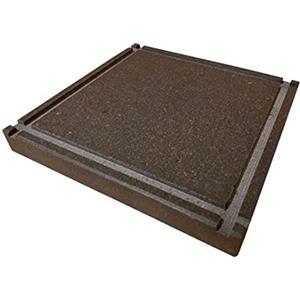 petrantiqua andreacampaillasculture Petrantiqua® Piastra Refrattaria Quadrata Artigianale Barbecue in Pietra Lavica Etna Liscia Ruvida da 2 e 3 cm di Spessore Ottima per Carne Pesce e Verdure Pizza Pane (35x35 Cm Ruvida Spessore 2 Cm)