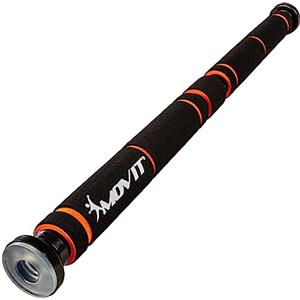 MOVIT Barra per Trazioni - da Porta, Telescopico, Senza Viti, Regolabile, 62,5-100 cm, Portatile, Carico Massimo 350 kg, 3 Colori - Sbarra per Sollevarsi, Allenamento, Fitness, Pull up Bar, Chin Up
