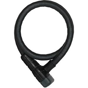 ABUS Microflex 6615K/85 SCLL - Set di lucchetti per bicicletta con staffa il bullone del morsetto della sella 15 mm Livello sicurezza 5 Nero