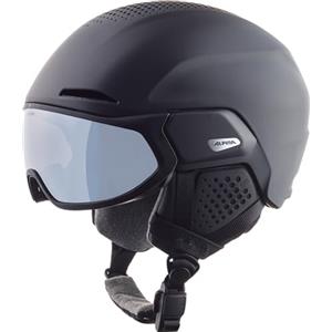 ALPINA Alto Q Lite, Casco da Sci Unisex Adulto, Black Matt, 51-55 cm