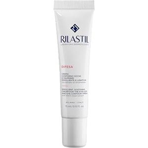 Rilastil Difesa Crema Contorno Occhi e Palpebre Emolliente e Lenitiva per Pelli Sensibili e Reattive, Senza Conservanti e Profumo, Confezione da 15 ml