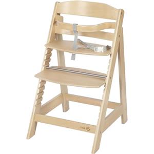 roba Seggiolone Scalabile Sit Up III in Legno Naturale - Altezza Regolabile - da 6 Mesi fino a 50 kg - Seggiolone Resistente con Barra di Sicurezza