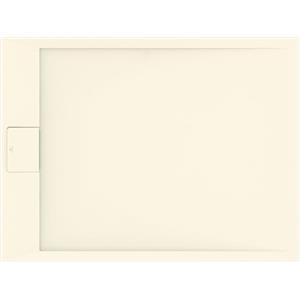 Ideal Standard - Ultra Flat S i.life, Piatto doccia rettangolare 120x80 in resina, Piletta di scarico lato corto, Finitura opaca effetto pietra, Sabbia
