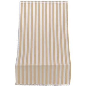 Linea Garden Friend Tenda Sole per Porta con Anelli Riga Beige Lunghezza 140 cm, Altezza 250 cm