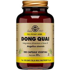 Solgar Dong Quai - Integratore Alimentare a Base di Angelica Sinensis, 100 Capsule Vegetali per il Benessere Femminile