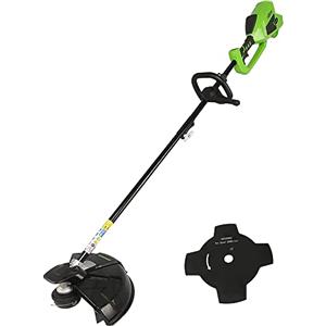 Greenworks 40V Decespugliatore a Batteria con Motore Brushless, Altezza Regolabile, Ampiezza Taglio 40cm, Filo Nylon 2mm, Lama 25cm, SENZA Batterie e Caricabatterie, Garanzia 3 Anni GD40BC