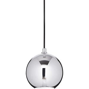 Ideal Lux MR JACK SP1 BIG CROMO - Lampada a Sospensione in Metallo con Cavo Rivestito in Tessuto