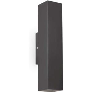 Ideal Lux SKY AP2 NERO - Lampada da Parete 2 Luci, Nero Opaco, Dimensioni 60x300x80 mm