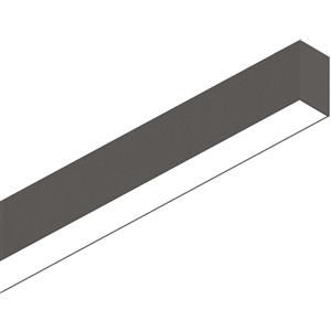 Ideal Lux FLUO WIDE 1800 - Sistema Lineare Componibile in Alluminio Nero, 4000K, Dimensioni L 1805 x H 80 x P 50 mm