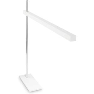 Ideal Lux Lampada da Tavolo Gru TL BIANCO - Metallo, Asta in Cromo, Diffusore Regolabile