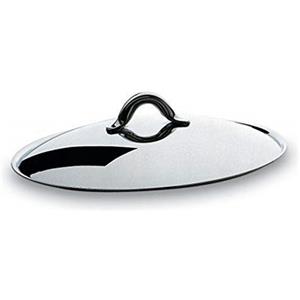 Alessi Mami Coperchio in Acciaio Inossidabile 18/10 Lucido - Designer Stefano Giovannoni, Diametro 16 cm, Altezza 3 cm