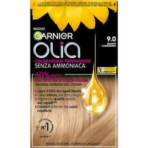 Garnier Olia Colorazione Permanente Senza Ammoniaca 9.0 Biondo Chiarissimo con Oli di Fiori Naturali