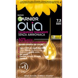 Garnier Olia Colorazione Permanente Senza Ammoniaca 7.3 Biondo Dorato - Formula Vegana con Oli Naturali