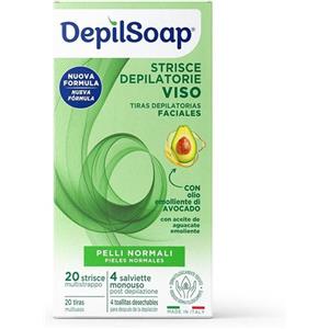 TAVOLA SpA Strisce Depilatorie Viso Pelli Normali Depilsoap 20 Pezzi