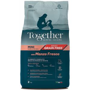 Together Alimento Completo per Cani Adulti Mini Grain Free 2 Kg - Gusto Manzo con Patate e Ingredienti Naturali