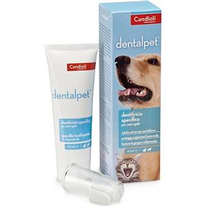 Candioli Dentalpet Dentifricio 50ml per Cani e Gatti - Igiene Orale Completa con Zinco Citrato e Triclosan
