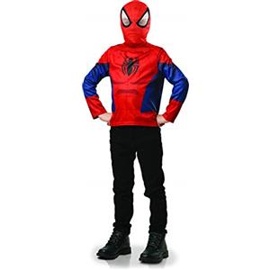 Rubie's Rubies Costume Top e maschera Spiderman per bambino e bambina, Top e maschera, Ufficiale Marvel per Carnevale, Natale, Halloween, Cosplay