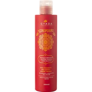 Gyada Cosmetics Hyalurvedic Shampoo Riflessante per Capelli Rossi - Illuminante e Protettivo con Acido Ialuronico