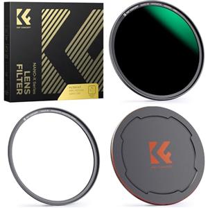 K&F CONCEPT Nano-X Filtro ND1000 (10 stop) per obiettivo da Anelli Adattatori, Tappo Magnetico in Metallo (62mm, magnetica)